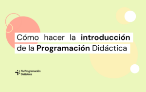 introducción programación didáctica