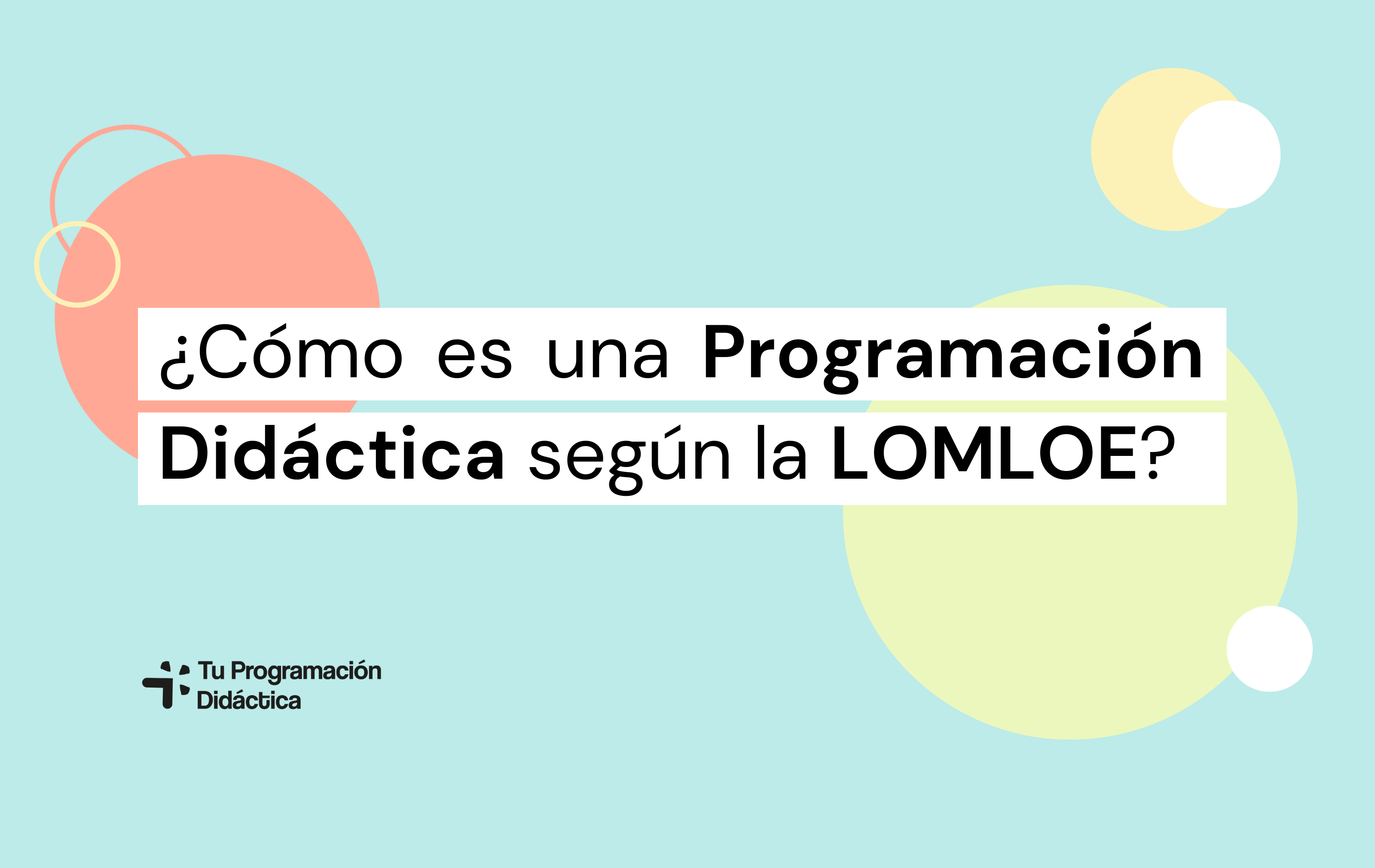 programación didáctica lomloe