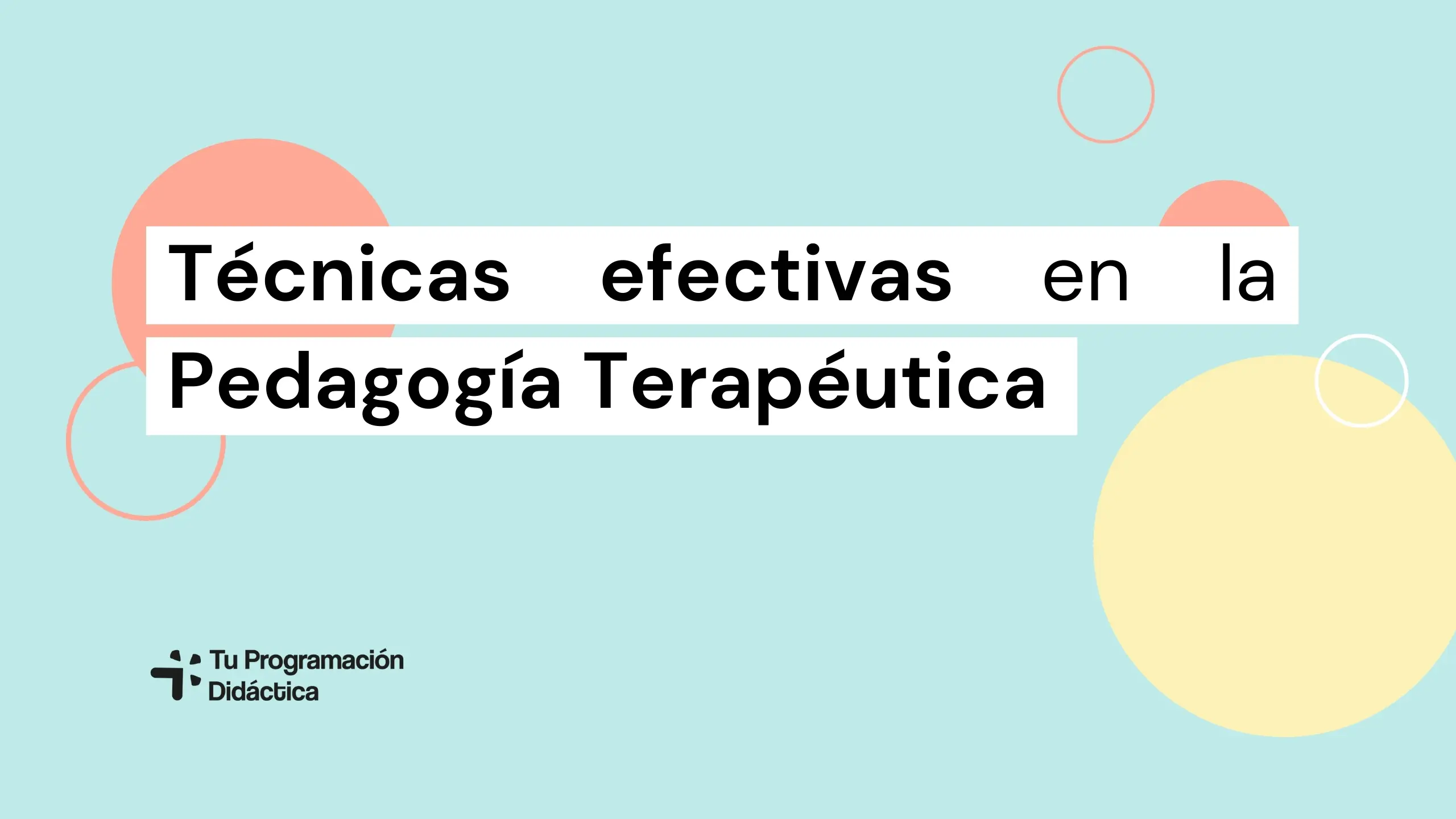 Pedagogía Terapéutica