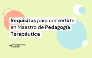 requisitos maestro pedagogia terapeutica pt