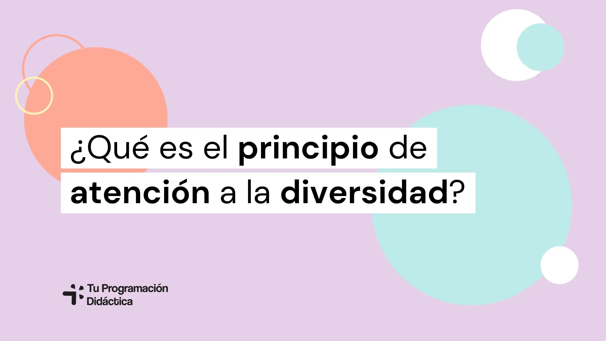 Principio de Atención a la Diversidad