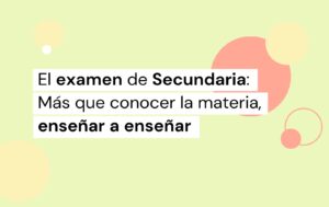 examen oposiciones de secundaria