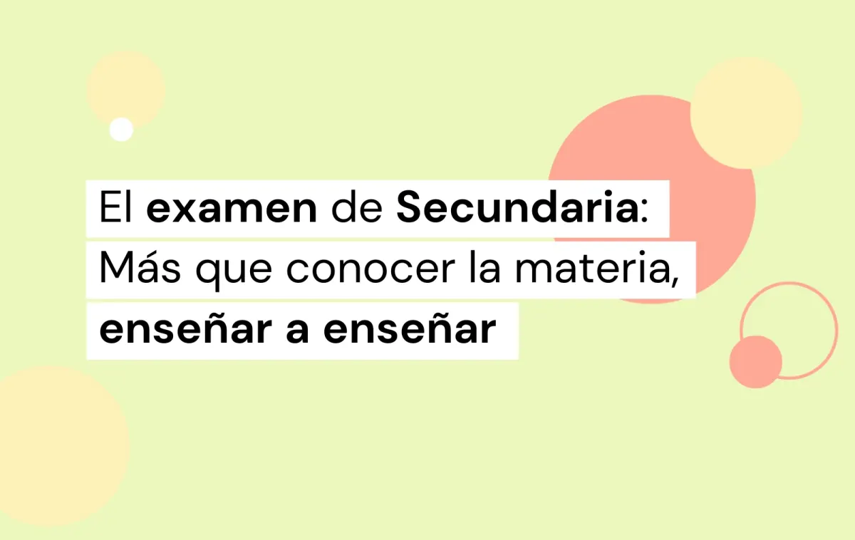 examen oposiciones de secundaria