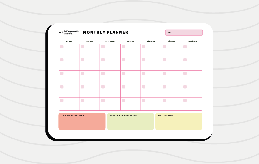 Planner mensual