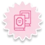 Infografía de dos libros sobre fondo rosa