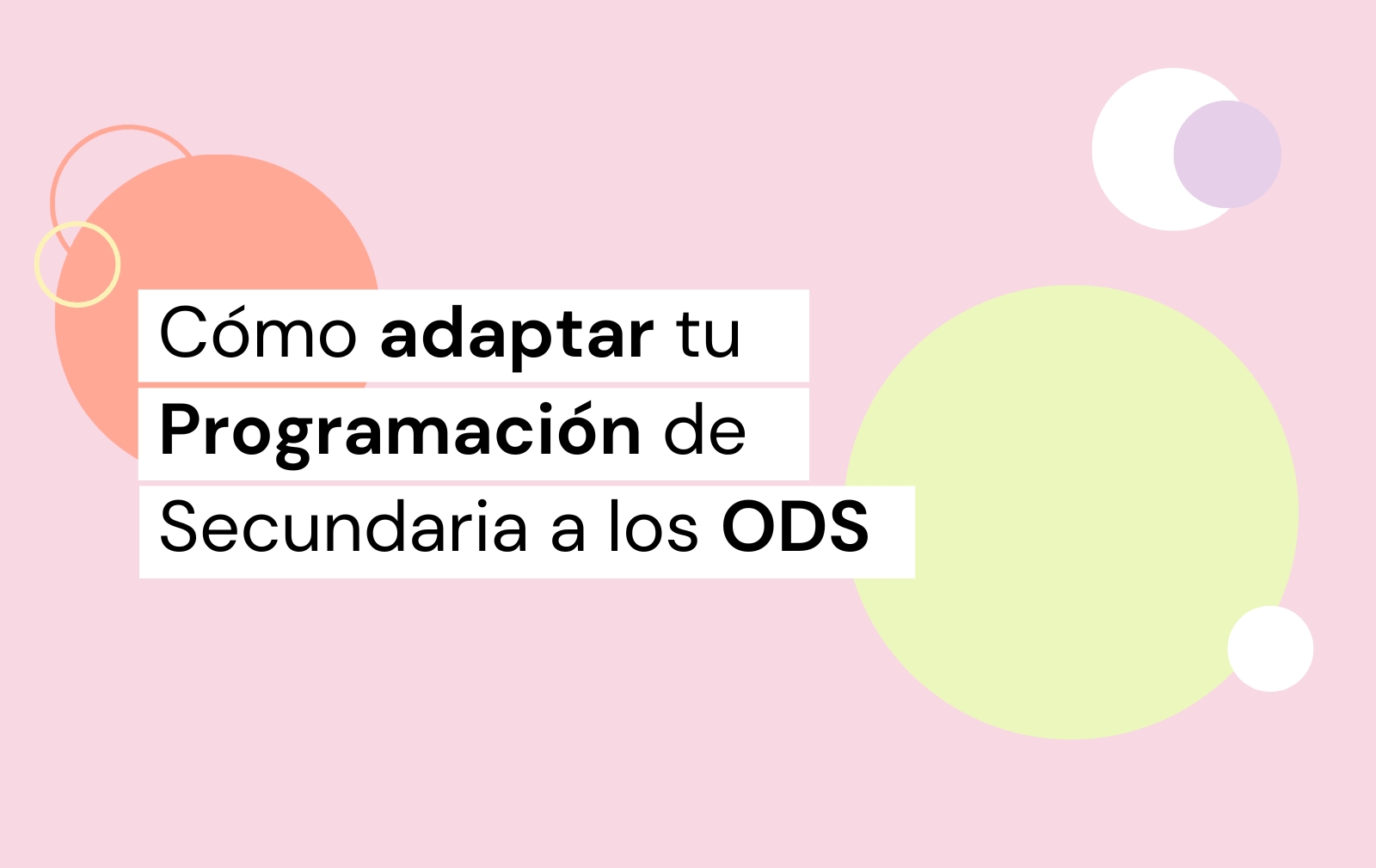 adaptar tu programación