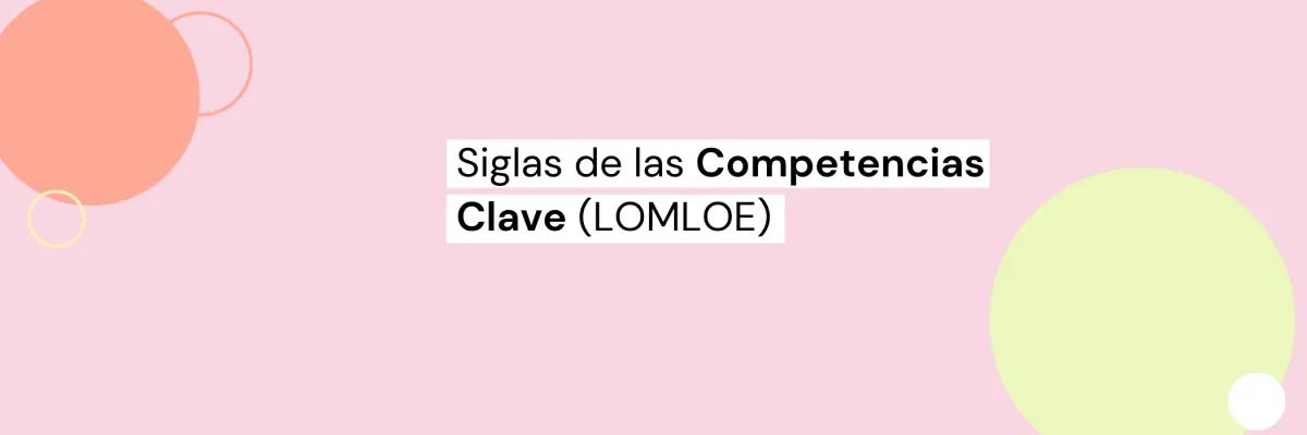 competencias clave lomloe siglas