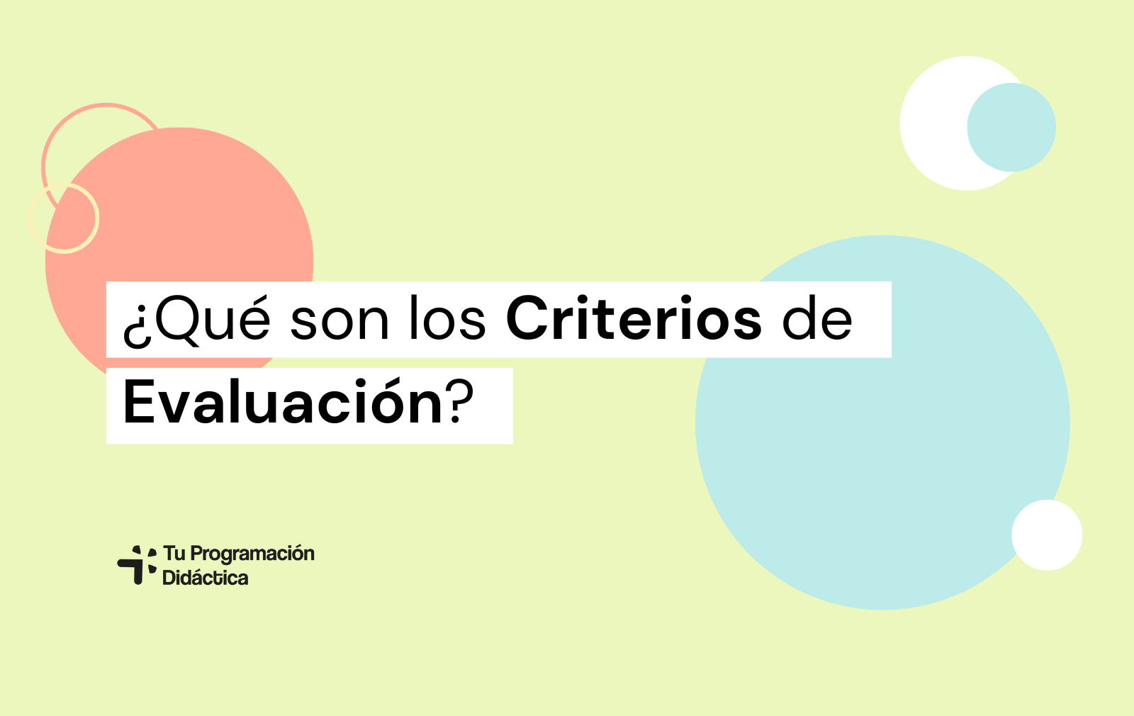 criterios de evaluación