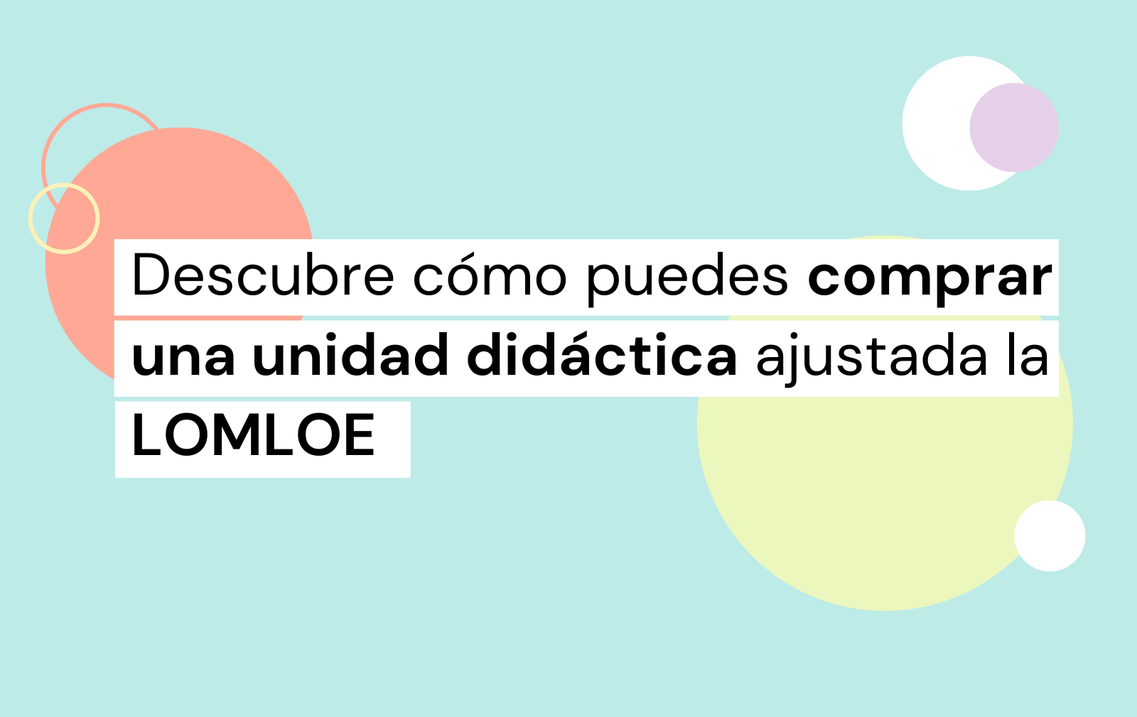 comprar unidad didáctica lomloe