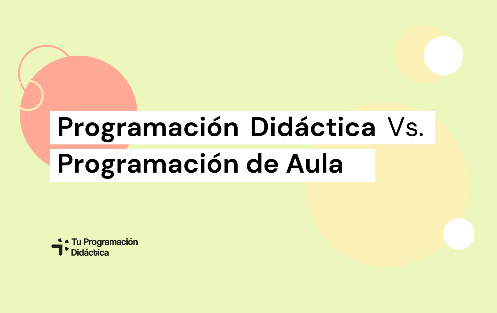 programación didáctica versus programación de aula