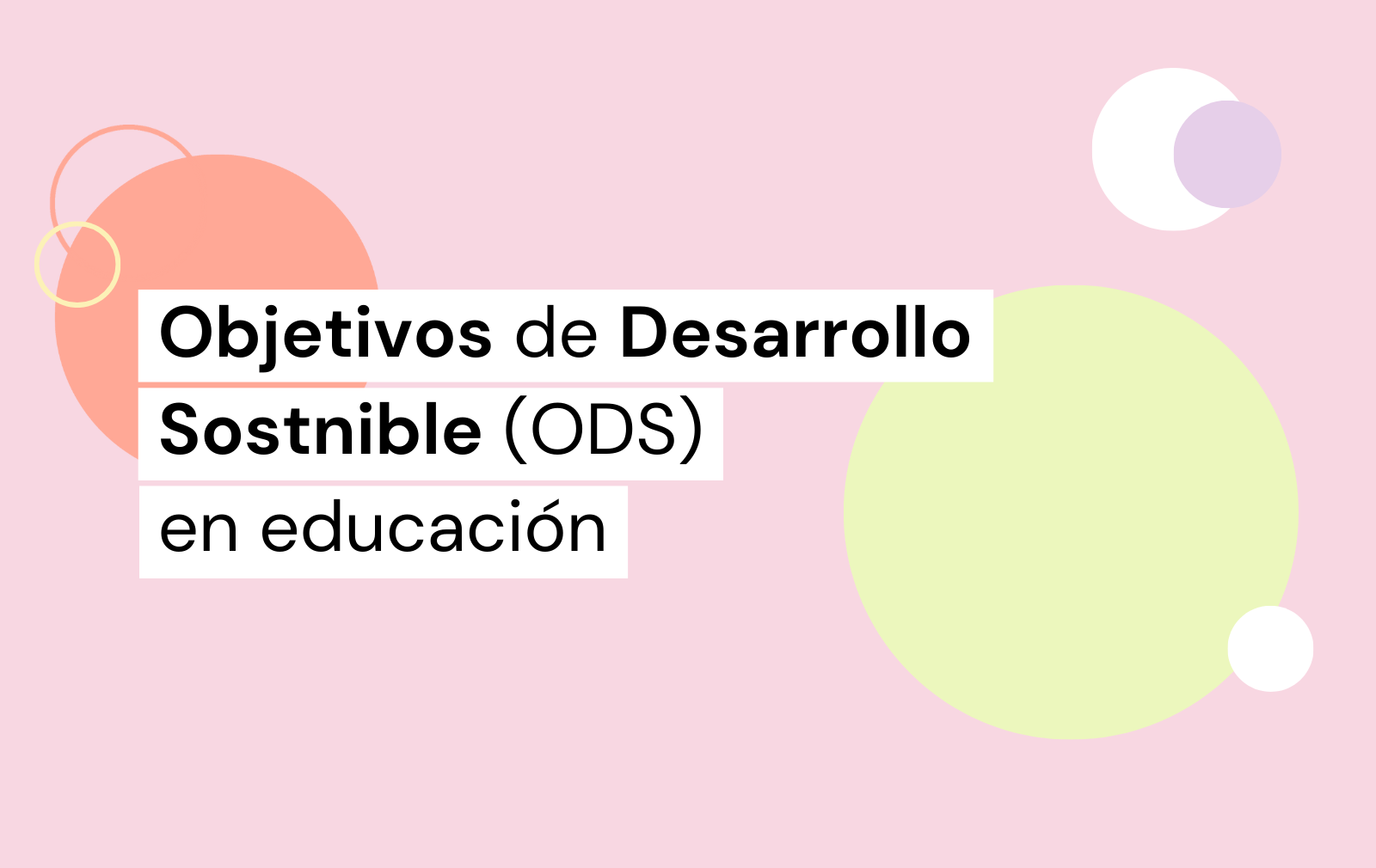 objetivos de desarollo sostenible en educación