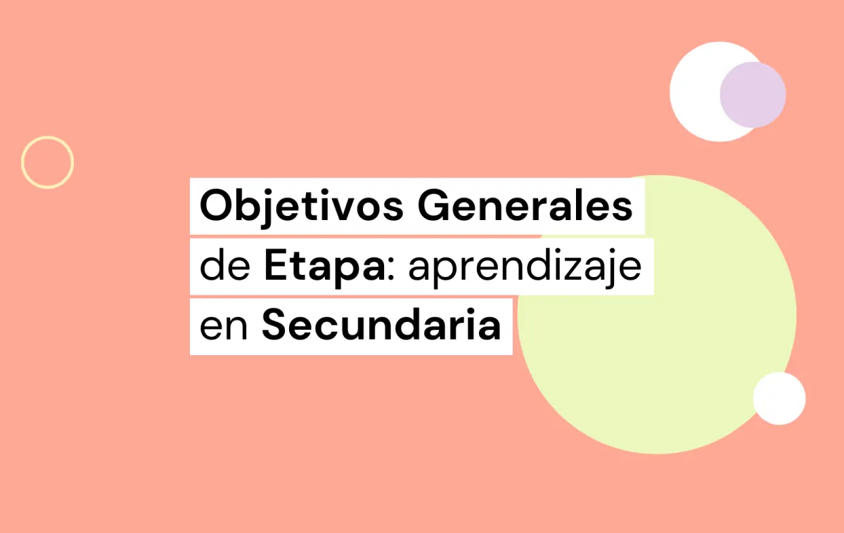 Objetivos generales de etapa secundaria