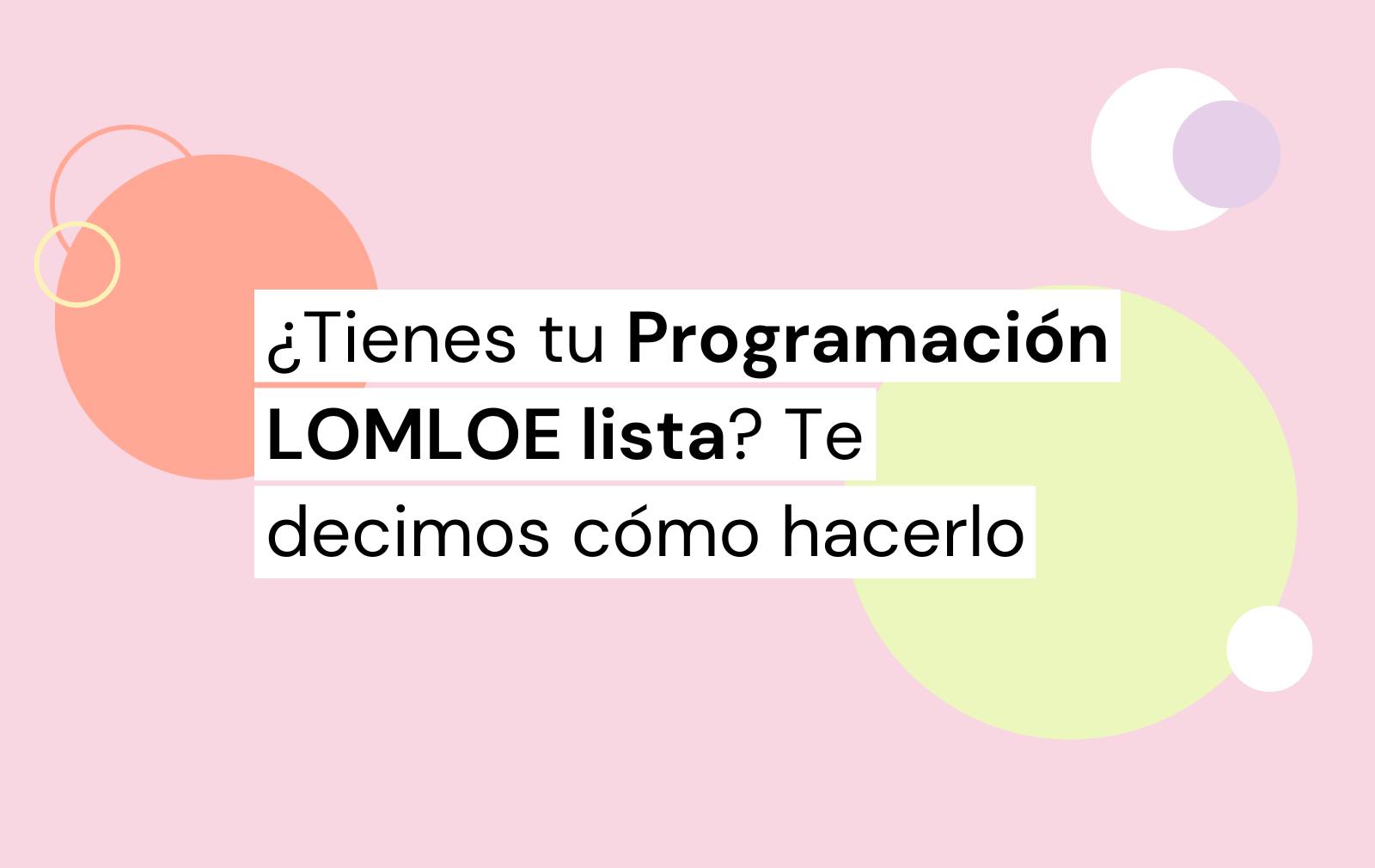 Programaciones Didácticas hechas LOMLOE