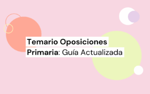 Temario oposiciones primaria