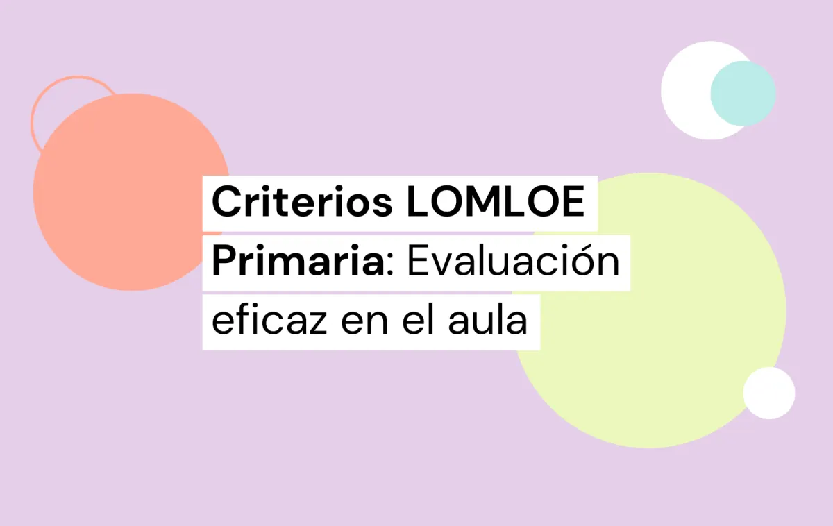criterios de evaluación lomloe primaria