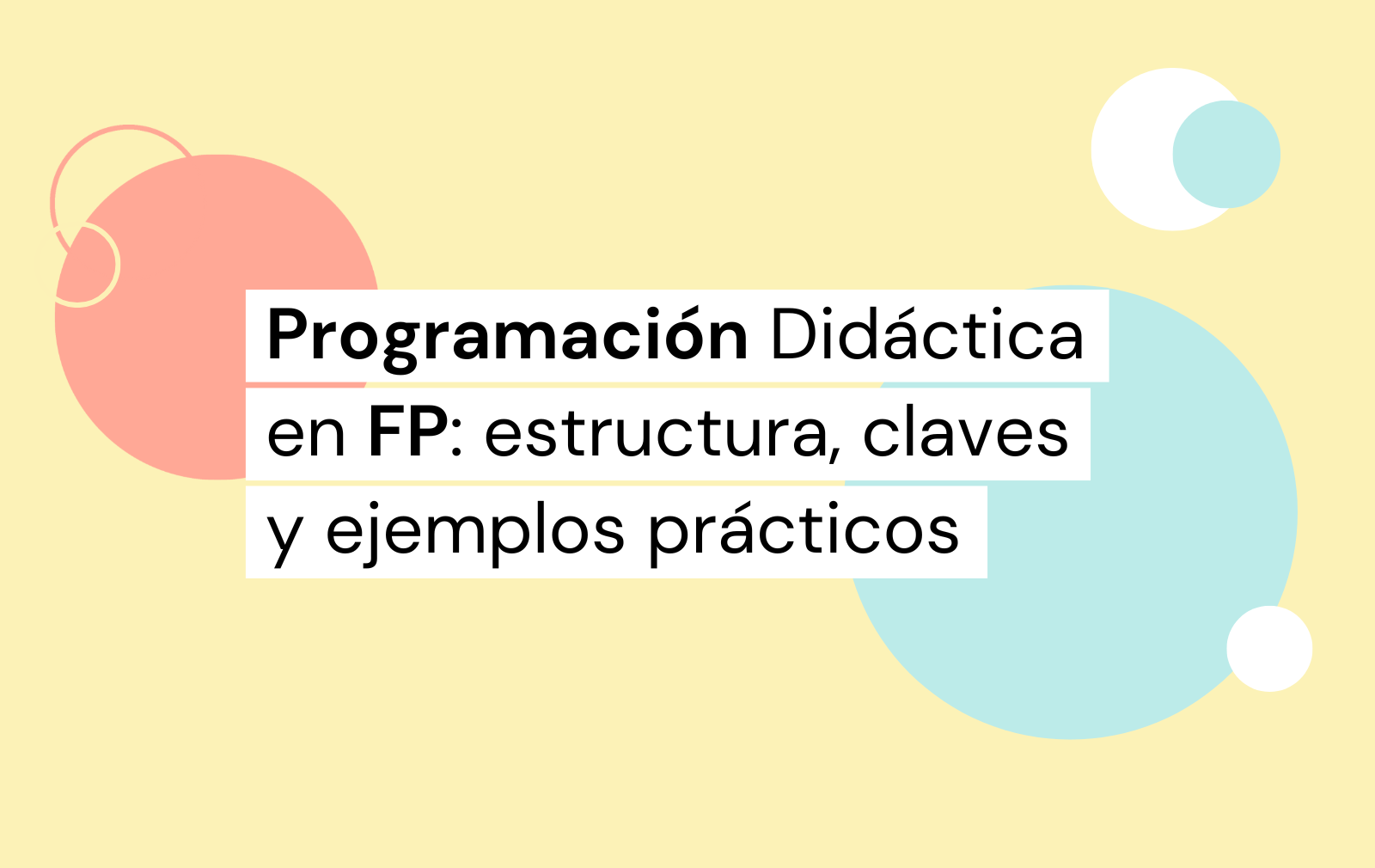 programación didáctica fp