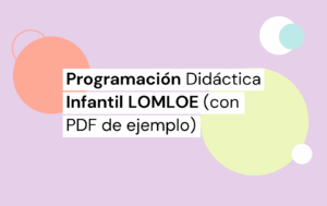 programación didáctica infantil lomloe pdf