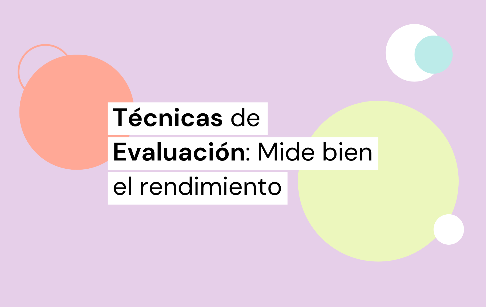 técnicas de evaluación