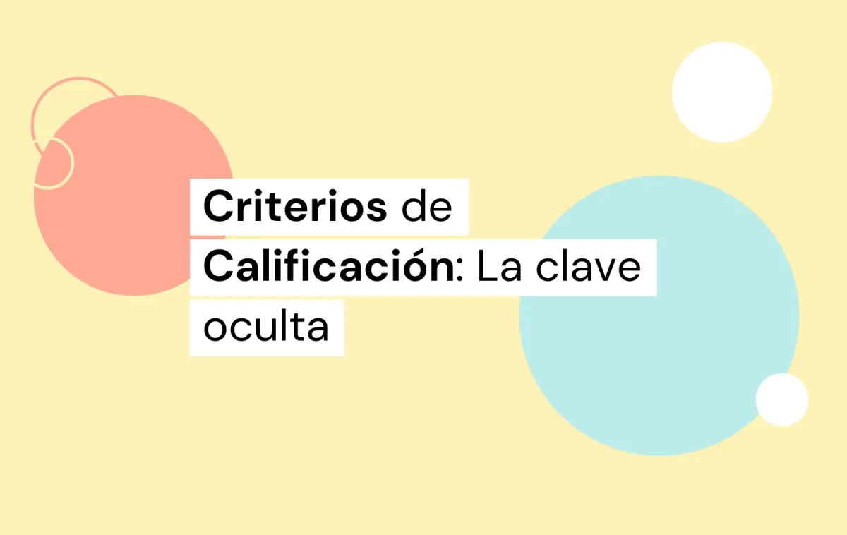 criterios de calificación