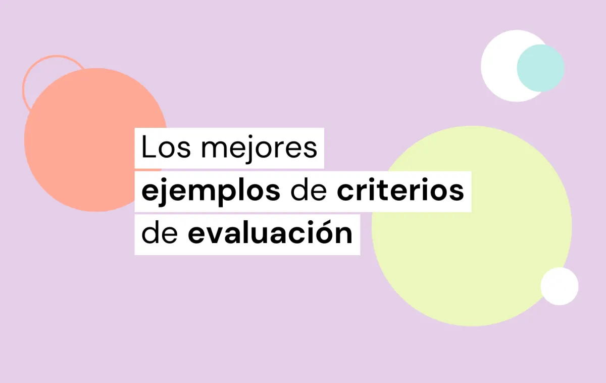 ejemplo de criterios de evaluación