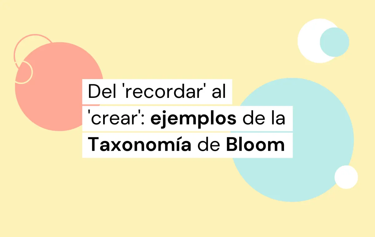 ejemplos de la taxonomía de bloom