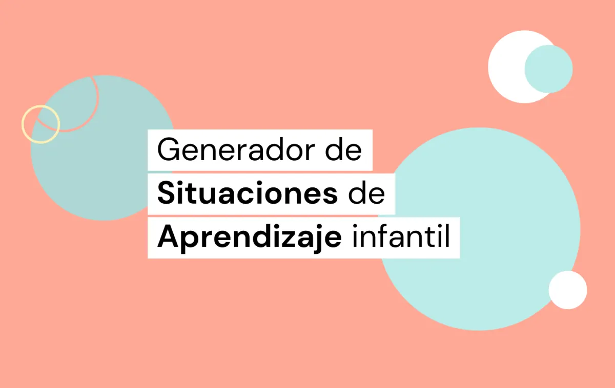 generador de situaciones de aprendizaje infantil