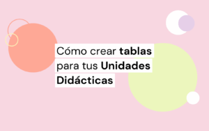 tablas unidades didacticas oposiciones