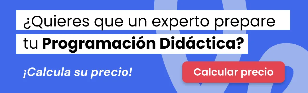 banner para saber cuánto costaría hacer la programación didáctica por parte de expertos