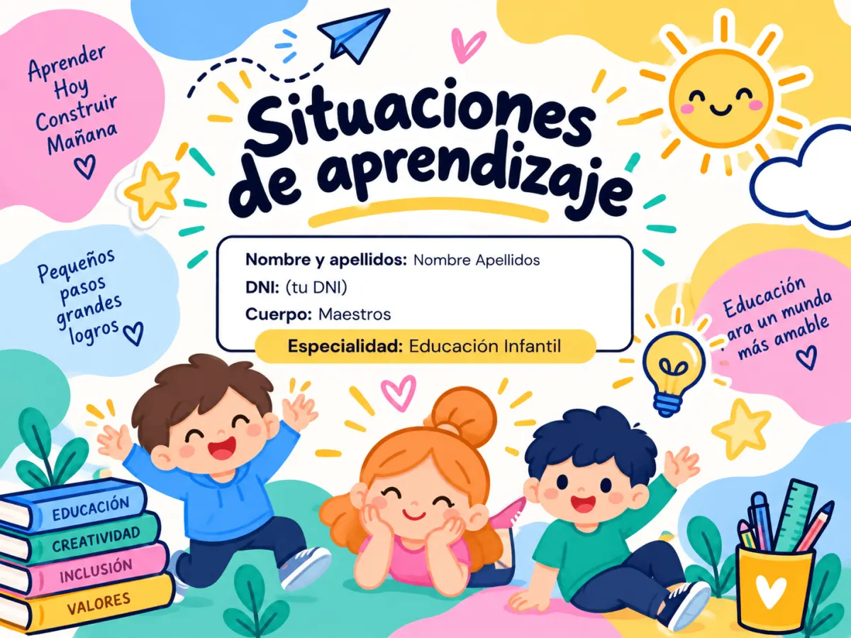 Carátula de una situación de aprendizaje elaborada por Tu Programación Didáctica